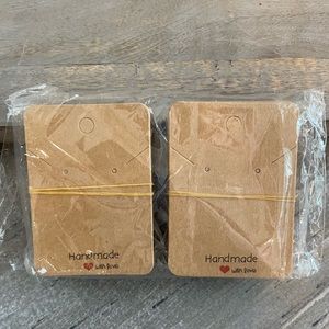 NIP Earring Display Cards 100 Pieces